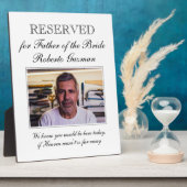 Vater der Gedenkfeier zum Foto der Braut Fotoplatte (Seite)