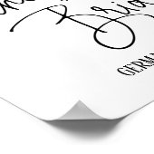 Vater der Gedenkstätte der Braut reservierte Hochz Poster (Ecke)