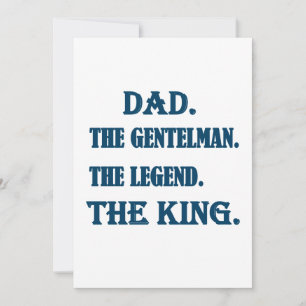 Vater der Gentleman The Legend The King Vatertag Einladung