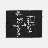 Vater der Groom-Bachelor-Party-Braut Fleecedecke (Vorderseite (Horizontal))