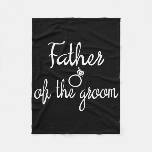 Vater der Groom-Bachelor-Party-Braut Fleecedecke (Vorderseite)