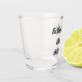 Vater der Groom Black Individuelle Name-Hochzeit Schnapsglas (Links)