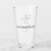 Vater der Groom-Braut-Hochzeit Glas (Rückseite)