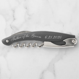 Vater der Groom Elegant Corkschrauben Kellnermesser