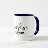 Vater der Groom Flowscript Personalisiert Tasse (VorderseiteRechts)