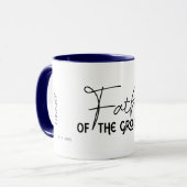 Vater der Groom Flowscript Personalisiert Tasse (Vorderseite Links)