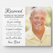 Vater der Groom-Foto-Himmelsheirat Fotoplatte (Vorderseite)