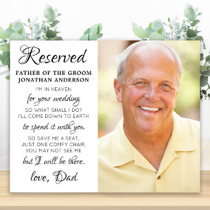 Vater der Groom-Foto-Himmelsheirat Poster