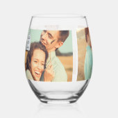 Vater der Groom-Fotogalerie Weinglas Ohne Stiel (Vorderseite)