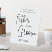 Vater der Groom Gedenkstätte reserviert Hochzeit Sockelschild (In SItu)
