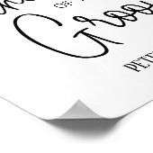 Vater der Groom Gedenkstätte reserviert Sitzehe Poster (Ecke)