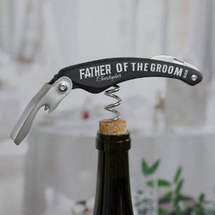 Vater der Groom Gefallen Hochzeitseltern Korkenzie Kellnermesser
