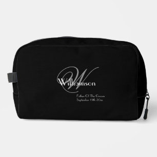 Vater der Groom Geschenk klassische Monogramm Cool Waschbeutel
