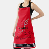 Vater der Groom Geschenk Monogramm Name rustikale Schürze (InSitu)