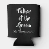 Vater der Groom Gewohnte Hochzeitspartei Geschenk Dosenkühler (Rückseite)