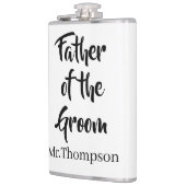 Vater der Groom Gewohnte Hochzeitspartei Geschenk Flachmann (Links)