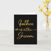 Vater der Groom-Hochzeit-Party-Idee für ihn Karte (Gelbe Blume)