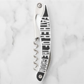 Vater der Groom-Hochzeitselterin Corkschraube Kellnermesser (Vorderseite)