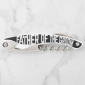 Vater der Groom-Hochzeitselterin Corkschraube Kellnermesser (Vorderseite)
