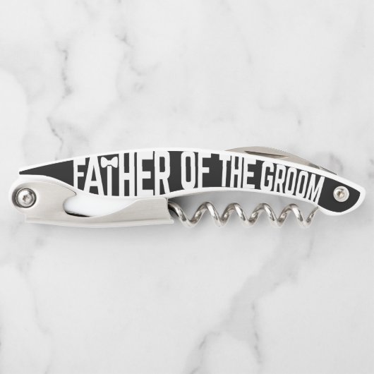 Vater der Groom-Hochzeitselterin Corkschraube Kellnermesser (Vorderseite)