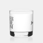 Vater der Groom Moderne Gewohnheit Minimalistisch Whiskyglas (Links)