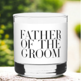 Vater der Groom Moderne Gewohnheit Minimalistisch Whiskyglas