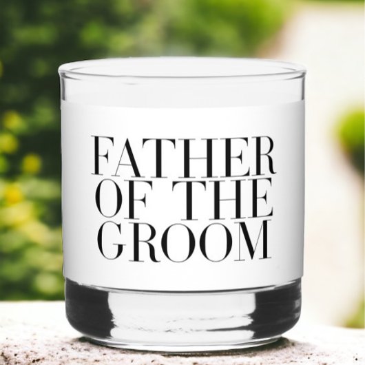 Vater der Groom Moderne Gewohnheit Minimalistisch Whiskyglas