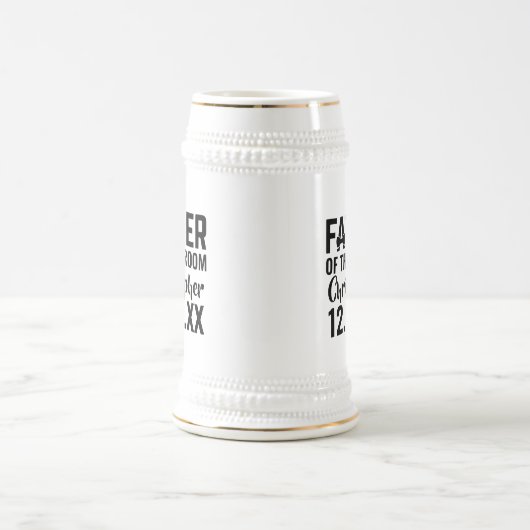 Vater der Groom oder Braut Braut Braut Bierstein Bierglas (Mittel)