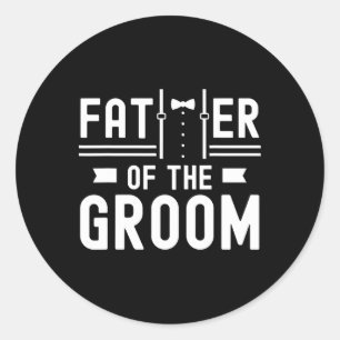 Vater der Groom Redewendungen Bachelor Party Hochz Runder Aufkleber