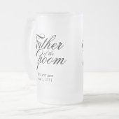 Vater der Groom-Tasse Mattglas Bierglas (Vorderseite Links)