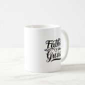 Vater der Groom Typografie-Tasse Kaffeetasse (VorderseiteRechts)