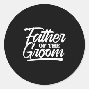 Vater der Groom Wedding Bachelor Party Matchin Runder Aufkleber