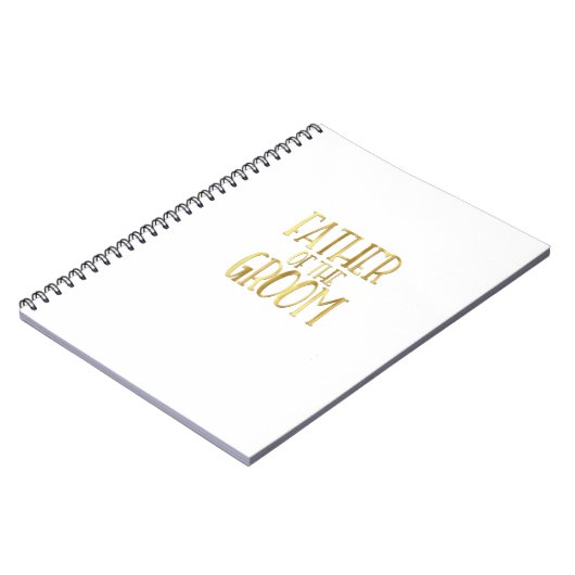 Vater der Groom Wedding Party Vater Männer Notizblock (Linke Seite)