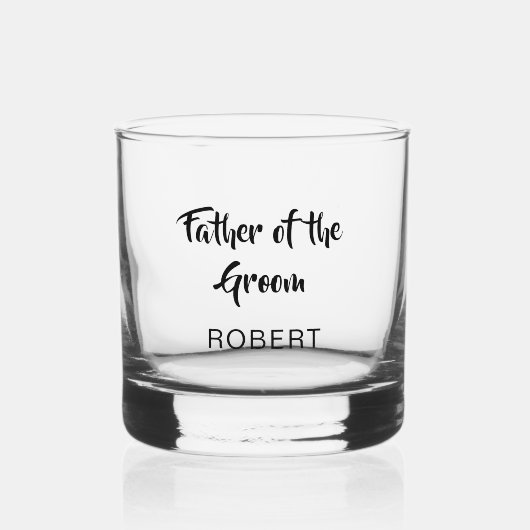 Vater der Groomehe Whiskyglas (Vorderseite)