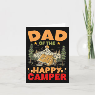 Vater der Happy Camper Erster Geburtstag Camping F Karte