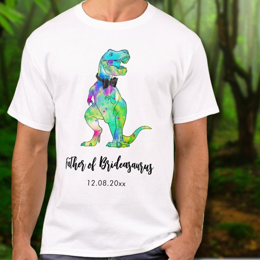 Vater der Hochzeit von Brideasaurus Dinosaur T-Shirt