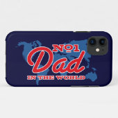 Vater der Karten-Zahl-1 Case-Mate iPhone Hülle (Rückseite (Horizontal))