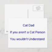 Vater der Katze am Vater Postkarte (Vorne/Hinten)