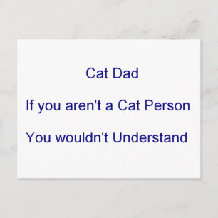 Vater der Katze am Vater Postkarte