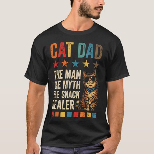 Vater der Katze Der Mann Mythos Snack-Händler Lust T-Shirt (Vorderseite)