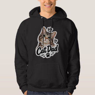 Vater der Katze Süße Katzenliebhaber Ästhetik Graf Hoodie