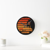 Vater der Kletterlegende Runde Wanduhr (Zuhause)