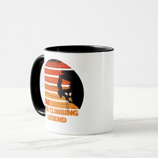 Vater der Kletterlegende Tasse (Vorderseite Links)