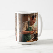 Vater der Koch Geburtstag Kaffeetasse (VorderseiteRechts)