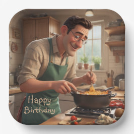 Vater der Koch Geburtstag Pappteller