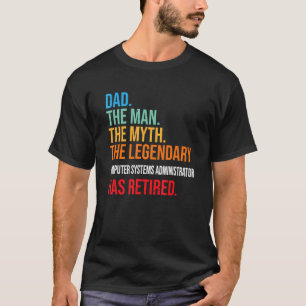 Vater Der legendäre Computersystemadministrator H T-Shirt