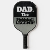 Vater Der legendäre Funny Smack Talk Black Silver Pickleball Schläger (Vorderseite)