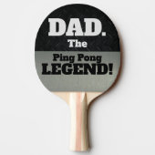 Vater Der legendäre Funny Smack Talk Black Silver Tischtennis Schläger (Rückseite)