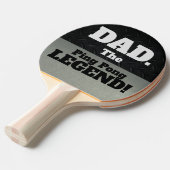 Vater Der legendäre Funny Smack Talk Black Silver Tischtennis Schläger (Vorderseite)
