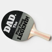 Vater Der legendäre Funny Smack Talk Black Silver Tischtennis Schläger (Seitenansicht)